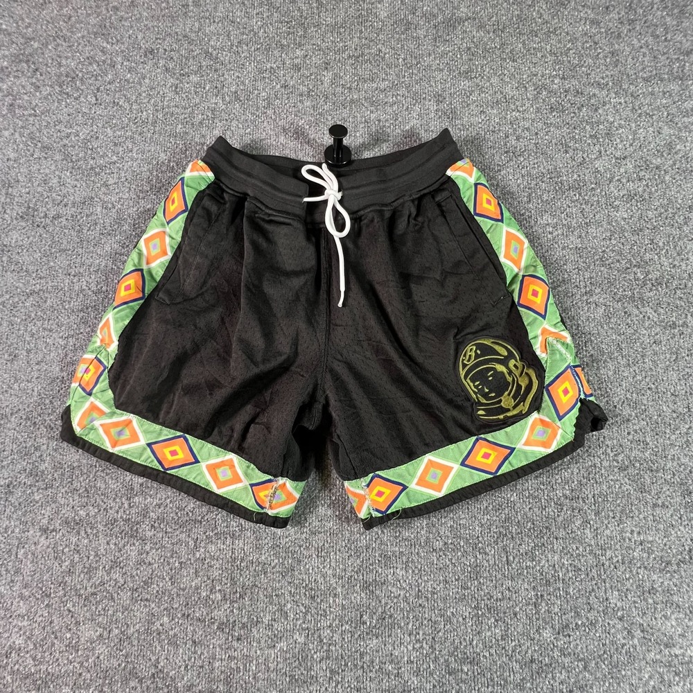 Billionaire Boys Club Basketball Shorts Men's Small Black Geometric Drawstring